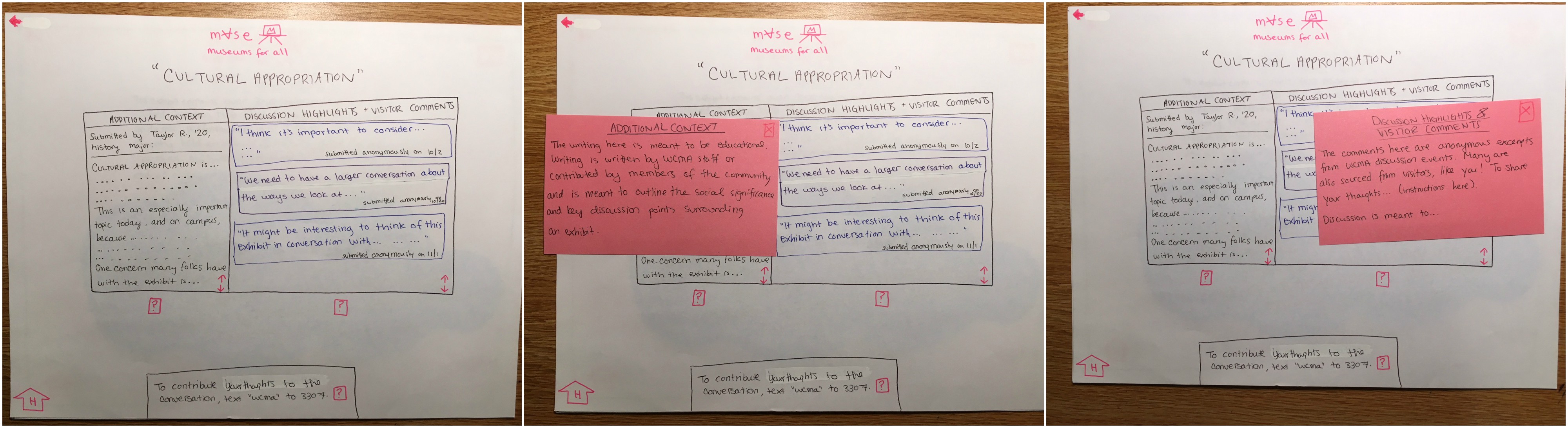 Discussion and Context Screens